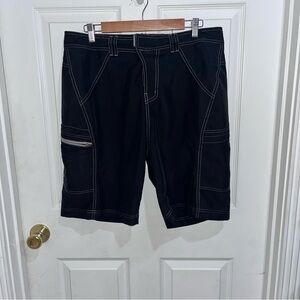 Black Cargo Shorts-b-2